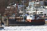 Hochseefischer POTTWAL SAS-291; Eigner/Betreiber: privat/Museum; Aufnahmeort: Elbe/Hafen Hamburg, Deutschland; Datum: 08.02.2012; Info: Gebaut 1958 im VEB Elbewerft, Boizenburg (DDR).