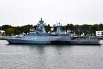 F 260  BRAUNSCHWEIG , Korvette , Baujahr 2008 , 89,12 x 13,28 m , 11.09.2025 , Rostock-Warnemnde , 