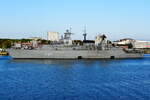 Bayern (F 217) , Fregatte , Baujahr 1996 , 139 x 16,7m , Rostock-Warnemnde , 12.09.2025 ,