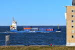 FREJ , Feederschiff , IMO 9101156 , Baujahr 1994 , 304 TEU , 97.27 x 16.15 m , Cuxhaven - Alte Liebe  , 05.04.2025