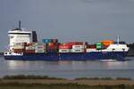 Feederschiff HEINRICH;  Aufnahmeort: Ostsee/Kieler Frde, Deutschland; Datum: 01.08.2025; Info: (IMO 9584475) Das Bild zeigt die HEINRICH auf Hhe Falckenstein.