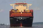 Containerschiff MSC IDANIA; Eigner/Betreiber: MSC; Aufnahmeort: Elbe/Hafen Hamburg, Deutschland; Datum: 03.06.2025; Info: (IMO 9962562, MMSI 636023021).