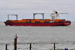SANTA MARTA EXPRESS , Containerschiff , IMO 9446104 , Baujahr 2010 , 210.08 x 30.2 m , 2556 TEU ,  Cuxhaven - Alte Liebe , 09.04.2025 ,