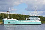 Die MARIETJE HESTER IMO-Nummer:9279032 Flagge:Niederlande Lnge:83.0m Breite:12.0m Baujahr:2005 an der Weiche Fischerhtte im Nord-Ostsee-Kanal aufgenommen am 23.08.25