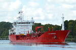 Die KEY MARMARA IMO-Nummer:9268239 Flagge:Malta Lnge:105.0m Breite:17.0m Baujahr:2003 am 23.08.25 im Nord-Ostsee-Kanal bei Fischerhtte aufgenommen.