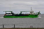 MEUSE RIVER , Saugbagger , IMO 9866988 , Baujahr 2020 , 116 x 26 m , Cuxhaven - Alte Liebe , 08.04.2025 
