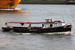 Hafenbarkasse SUHR&CONS 2;  Eigner/Betreiber: Privat/Museumshafen velgnne;  Aufnahmeort: Elbe/Hafen Hamburg, Deutschland;  Datum: 31.08.2010;  Info: La 14,7 m, B 2,6 m, Tg 1,1 m / 1
