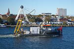 Ausfahrt des Schlepper  Nora B aus den Niederlanden mit der IMO-Kennung: 9851270 am 17.