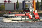Hadag Hafenfhre VELGNNE;  Eigner/Betreiber: Hadag;  Aufnahmeort: Elbe/Hafen Hamburg, Deutschland;  Datum: 05.05.2011;  Info: H6008  