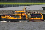 Hadag Hafenfhre WOLFGANG BORCHERT; Eigner/Betreiber: Hadag; Aufnahmeort: Elbe/Hafen Hamburg, Deutschland; Datum: 03.06.2o25; Info: (ENI 05114630) 2006 nach Umbau bei SBB, Ootkaten, La 28,0