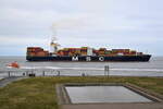 MSC ATHENS , Containerschiff , IMO 9618305 , Baujahr 2013 , 300 x 48 m , 8827 TEU , 08.04.2025 , Cuxhaven - Alte Liebe , 