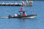 SailGP Protector mit SGP Ro6 GBR im Sassnitzer Hafen.