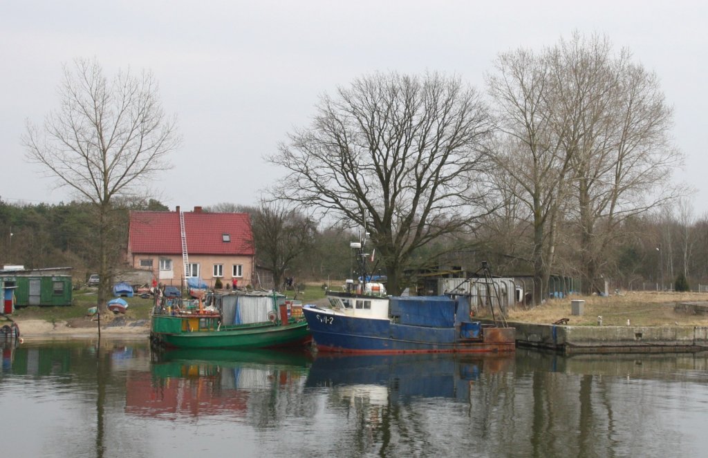 16.4.2013 Fischerboote in Swinoujscie / Swinemnde