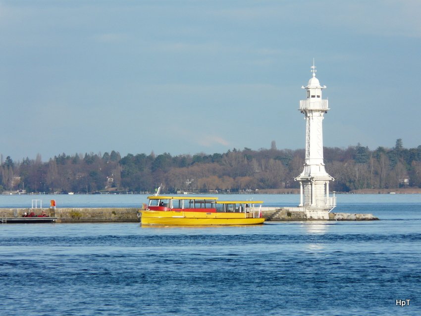 Ausflugsboot Helios unterwegs in Genf am 11.12.2009