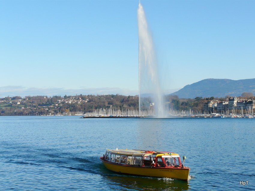 Ausflugsboot Le Paquisard unterwegs in Genf am 11.12.2009