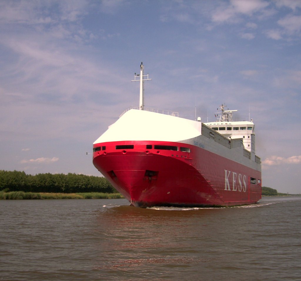 Auto-Transporter MIMER auf dem Nord-Ostsee-Kanal Richtung Brunsbttel22.06.2008