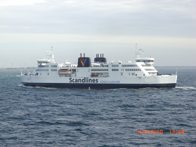 Begenung auf hoher See .Das FS Prins Richard auf dem weg nach Dnemark