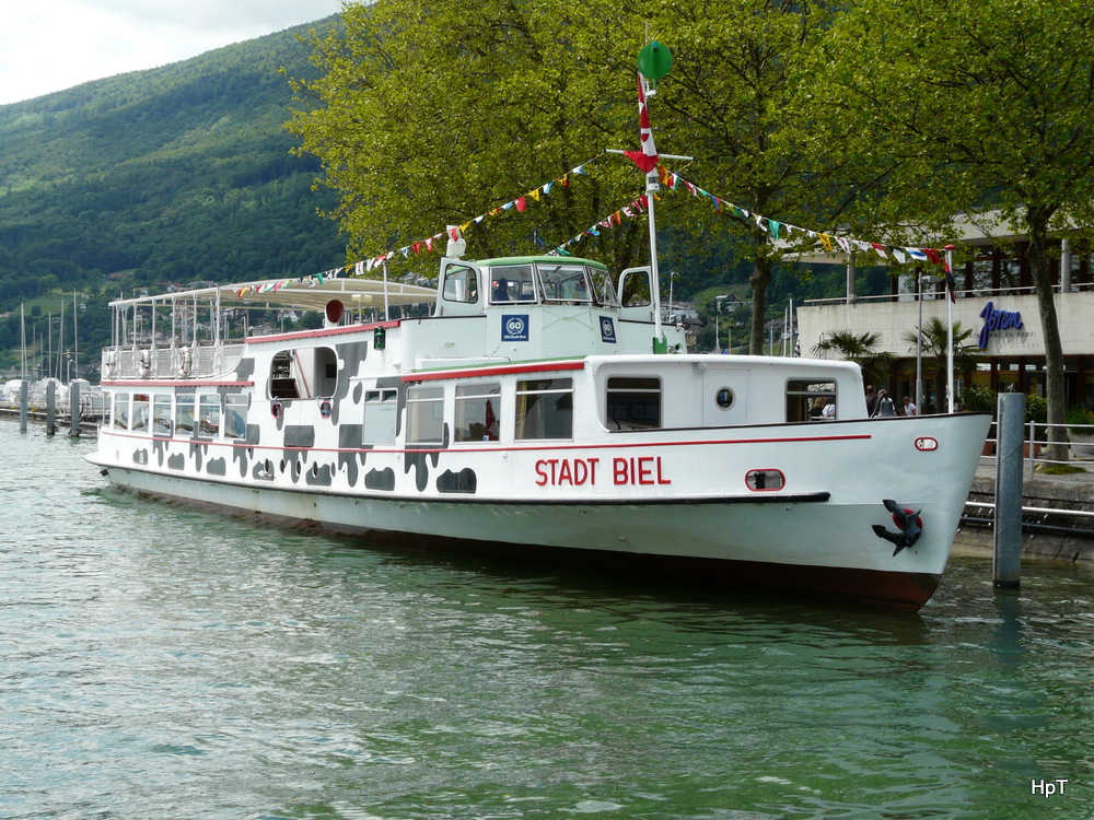 BSG - MS Stadt Biel im Hafen von Biel am 15.06.2013