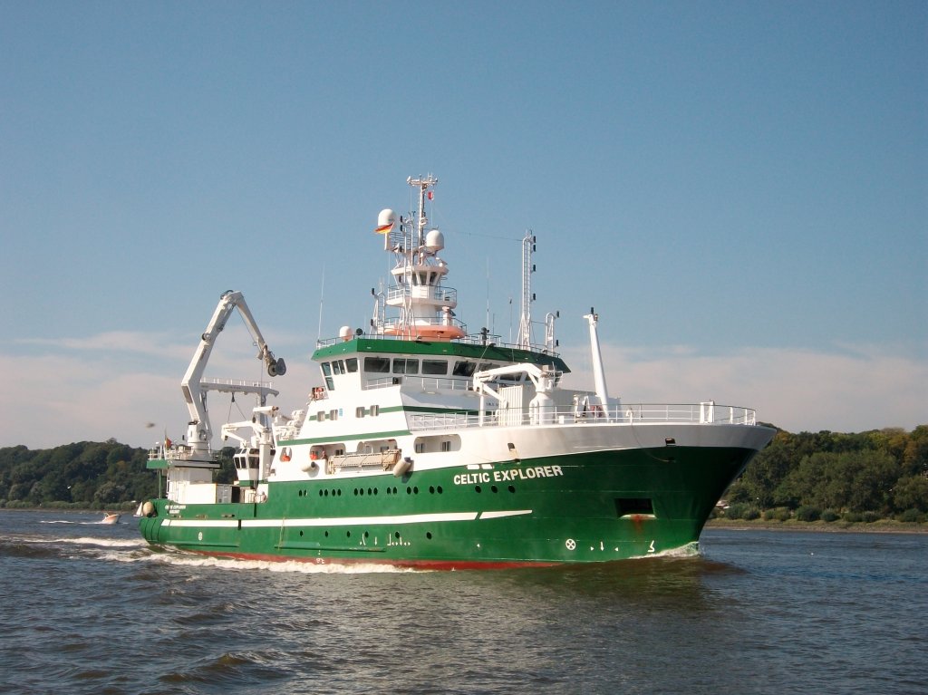 CELTIC EXPLORER am 09.09.2012 Kurs Hamburg