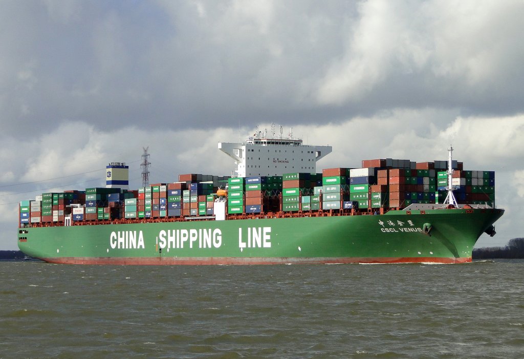  CSCL Venus   366,0 m. Kurs Hamburg 19.03.2012