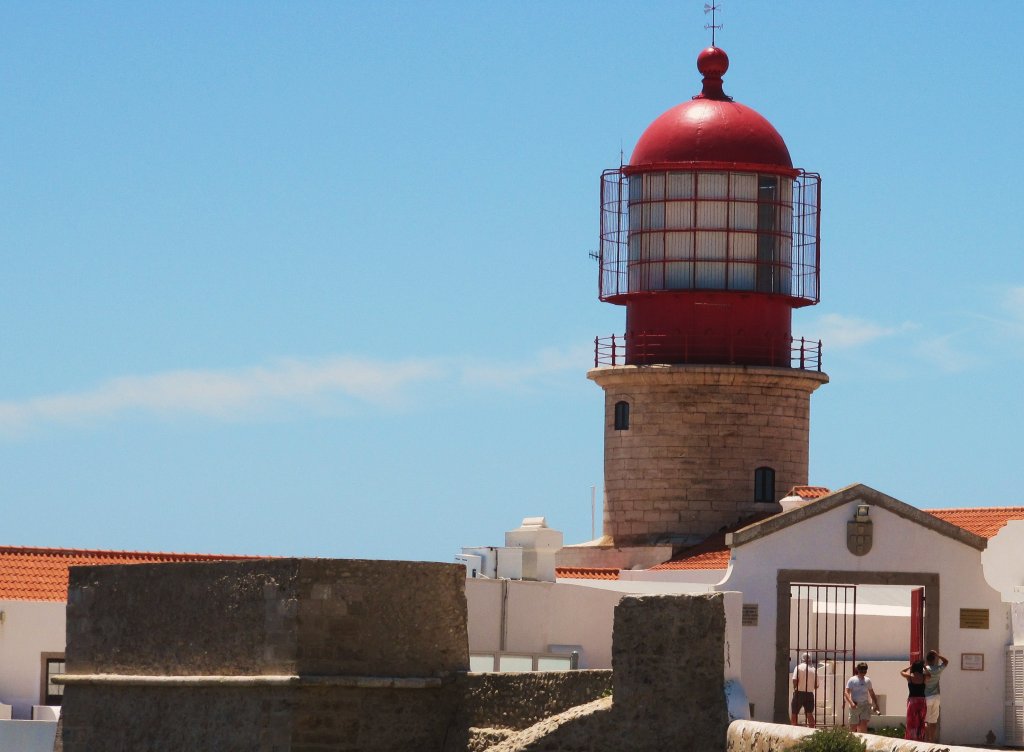 Das Cabo de So Vicente der sdwestlichste Punkt des europischen Festlandes im Sommer 2010 mit Leuchtturm.