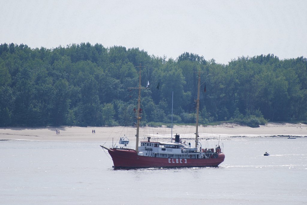 Das Feuerschiff Elbe 3 vor Schulau Wedel am 05.06.10