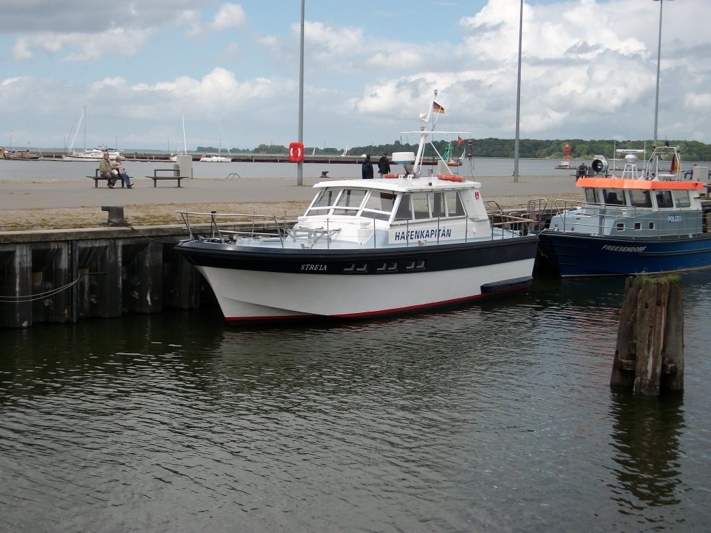 Dem Hafenkapitn von Stralsund sein Boot in Stralsund.