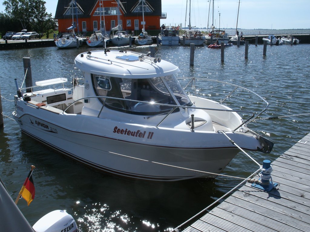 Der  Seeteufel II ,am 21.Juli 2013,im Hafen von Vieregge.