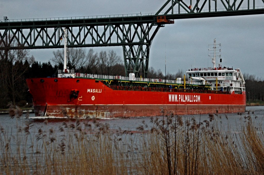 Der Tanker,, Masalli‘‘/ Valetta (IMO:9435313) auf dem NOK bei Hochdonn am 07.04.2011 fotografiert.