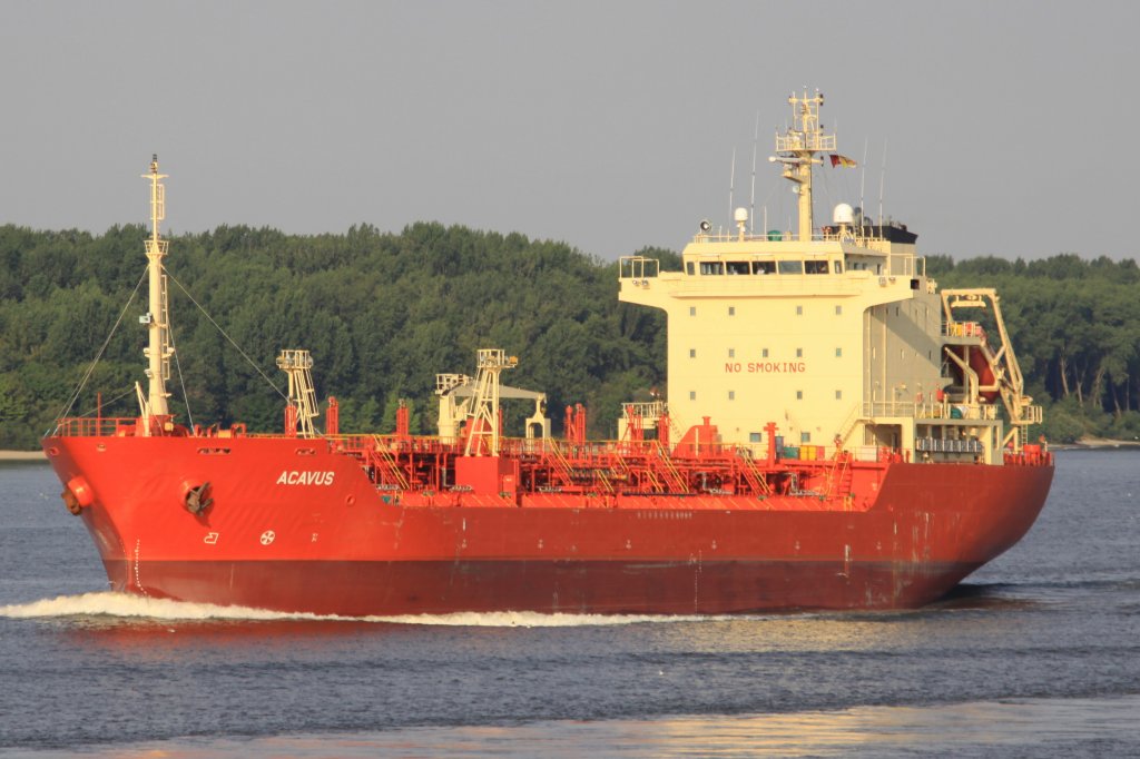 Die Acavus (IMO 9308754) auf der Elbe, höhe Wedel, 31.07.2010 