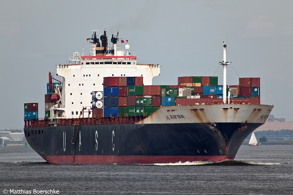 Die Al Rayyan auf der Elbe bei Somfltherwisch am 05.07.10