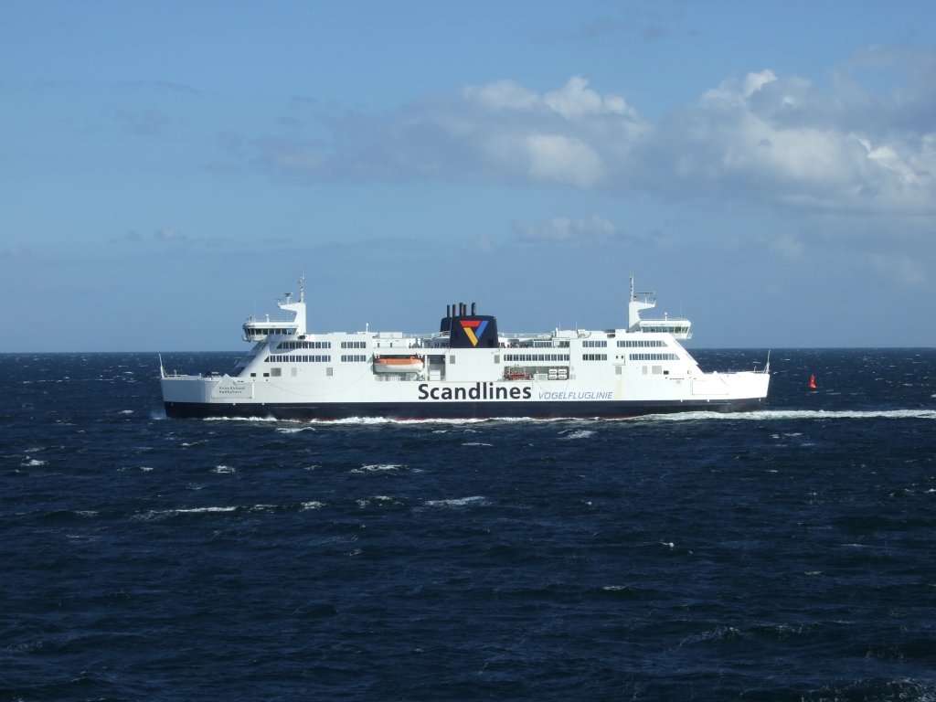 Die  FS Prins Richard  der Scandlines Vogelfluglinie am 03.09.07 auf dem Weg nach Rbyhavn.