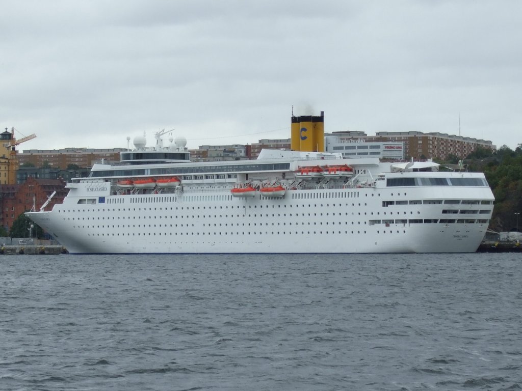 Die  MS Costa Classica  am 28.08.07 im Hafen von Stockholm.