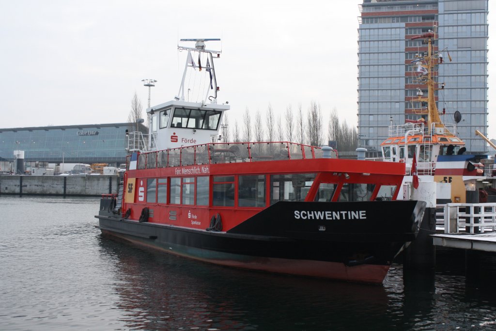 Die Schwentine Macht Winterpause in Kiel am 28.01.2012