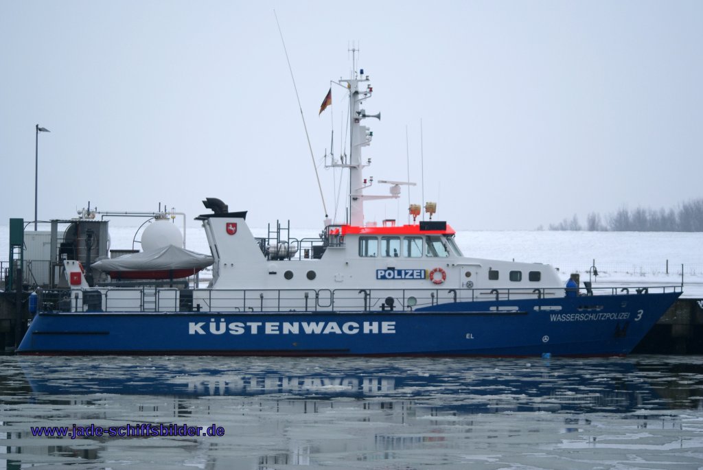 Die WSP3 im Hooksieler Auenhafen,Januar 2010