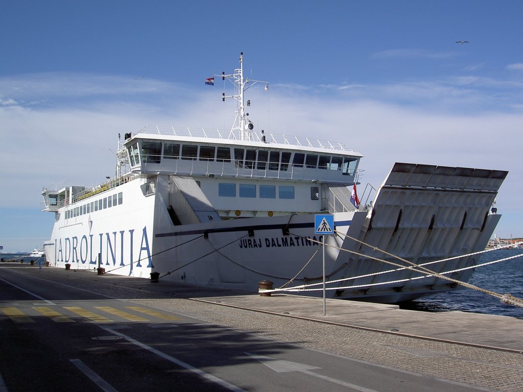 Fhre Juraj Dalmatina, Jadrolinija Reederei, Baujahr 2007, Strecke Zadar-Preko 
(11.10.2011)