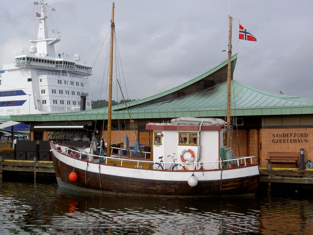 Fischereiboot Vesta im Hafen Sandefjord, Norwegen (25.06.2013) 