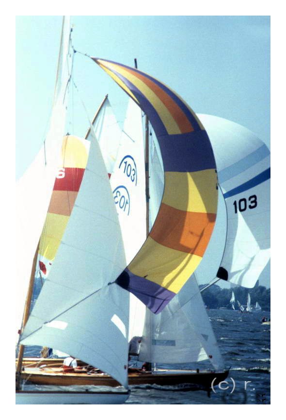 Fotos einer Segelregatta auf dem Sneekermeer.