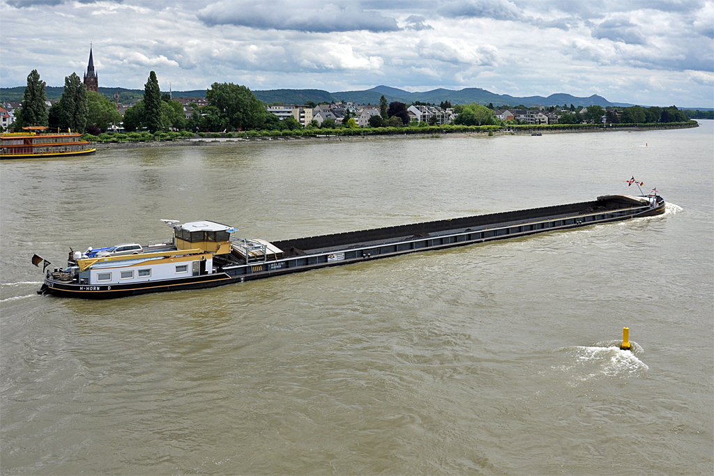 Frachter  RENATE  auf dem Rhein in Bonn - 15.06.2013