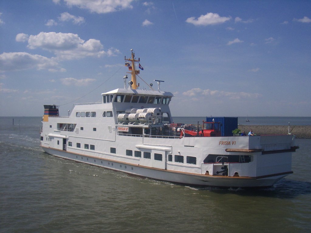  Frisia VI  einlaufend Juist, Sommer 2008.