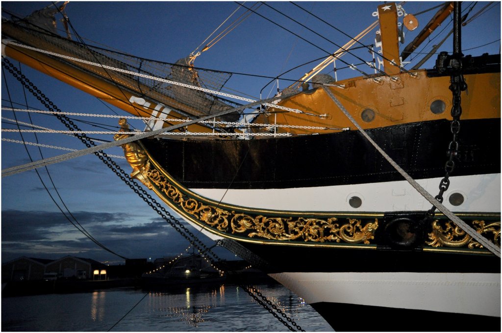 Galionsfigur der  Amerigo Vespucci . Gesehen am 28.08.2010 auf der Sail Bremerhaven.