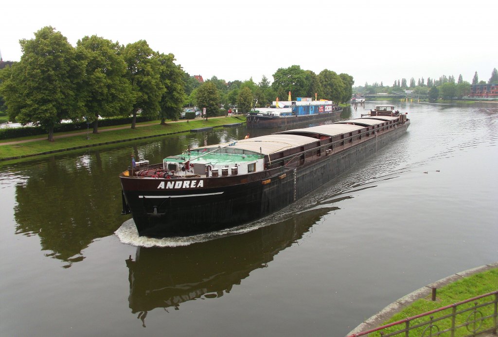 GMS Andrea ENI 04400390, kommt durch den Klughafen in Lbeck... Aufgenommen: 6.7.2012