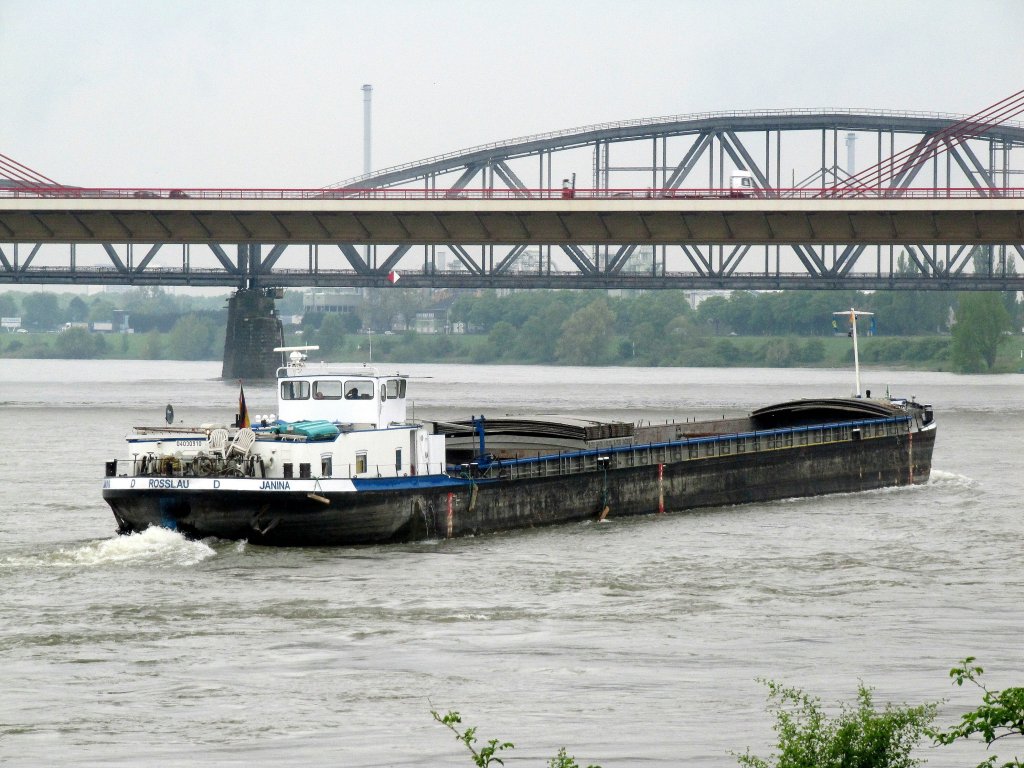 GMS Janina , 04030910 , 80 x 8,20 , am 07.05.2013 bei Duisburg-Baerl auf Bergfahrt.