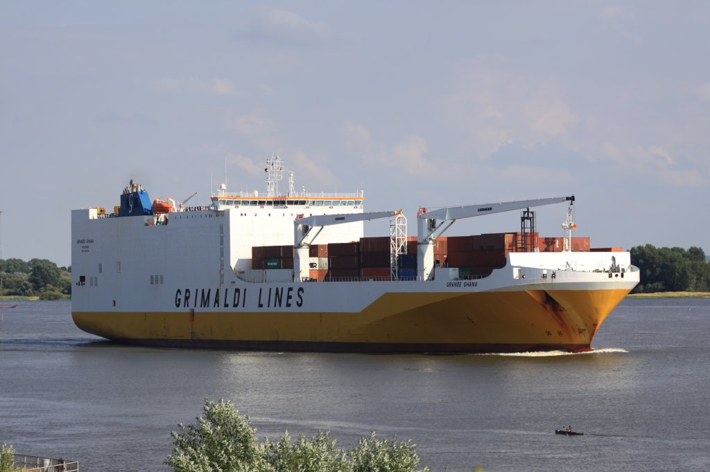 Grande Ghana, IMO 9343168, Elbe höhe Wedel, 27.07.2010