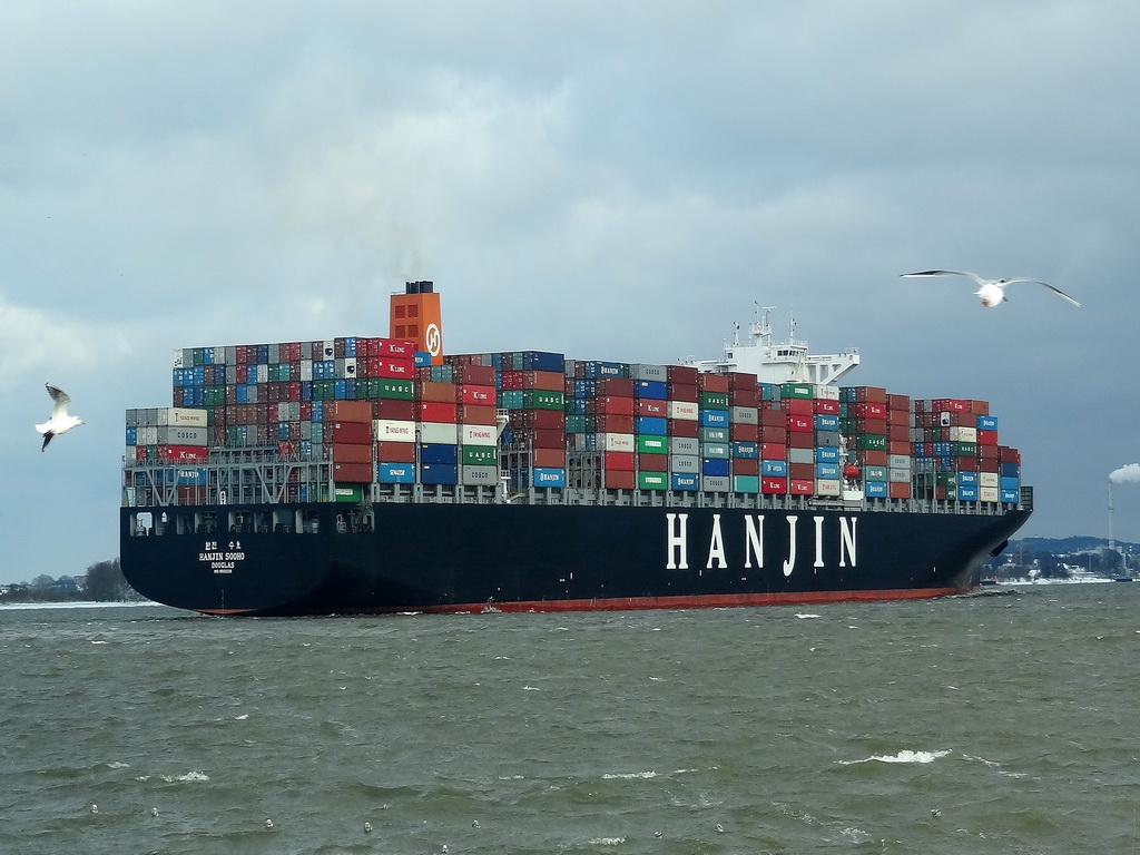 Hanjin Sooho  Containerschiff   10.03.2013  Lhe