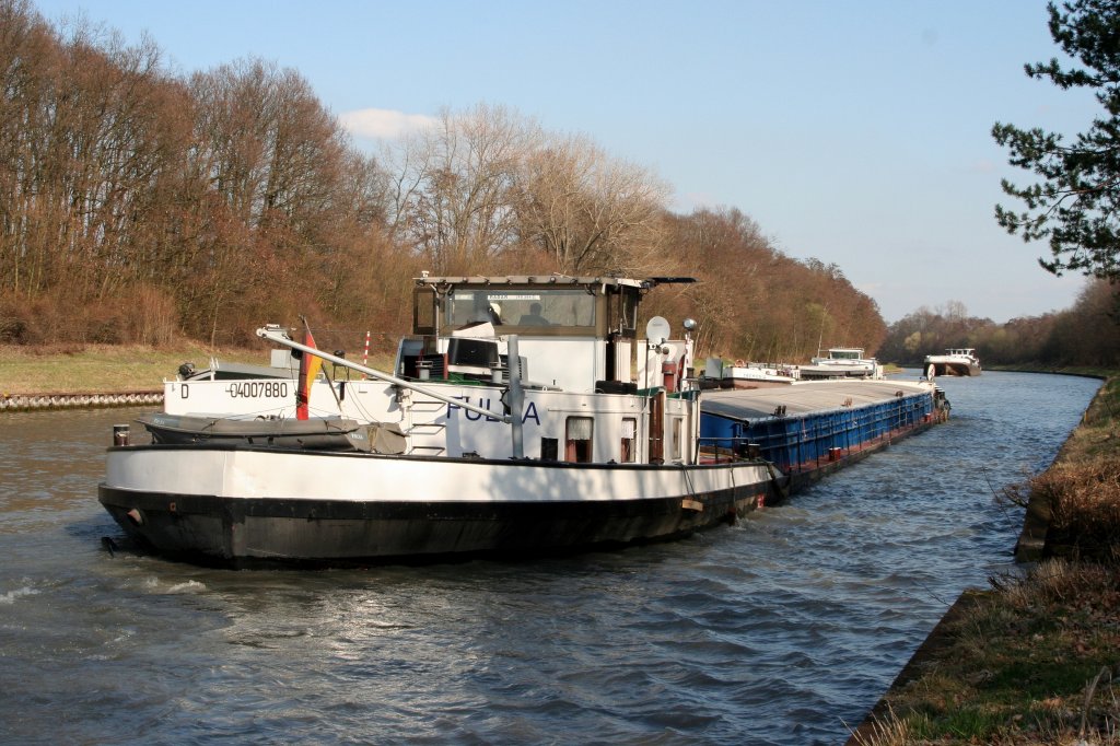 Heckansicht der MS Fulda , 04007880 , am 23.03.2012 im MLK zu Tal bei Schwicheldt