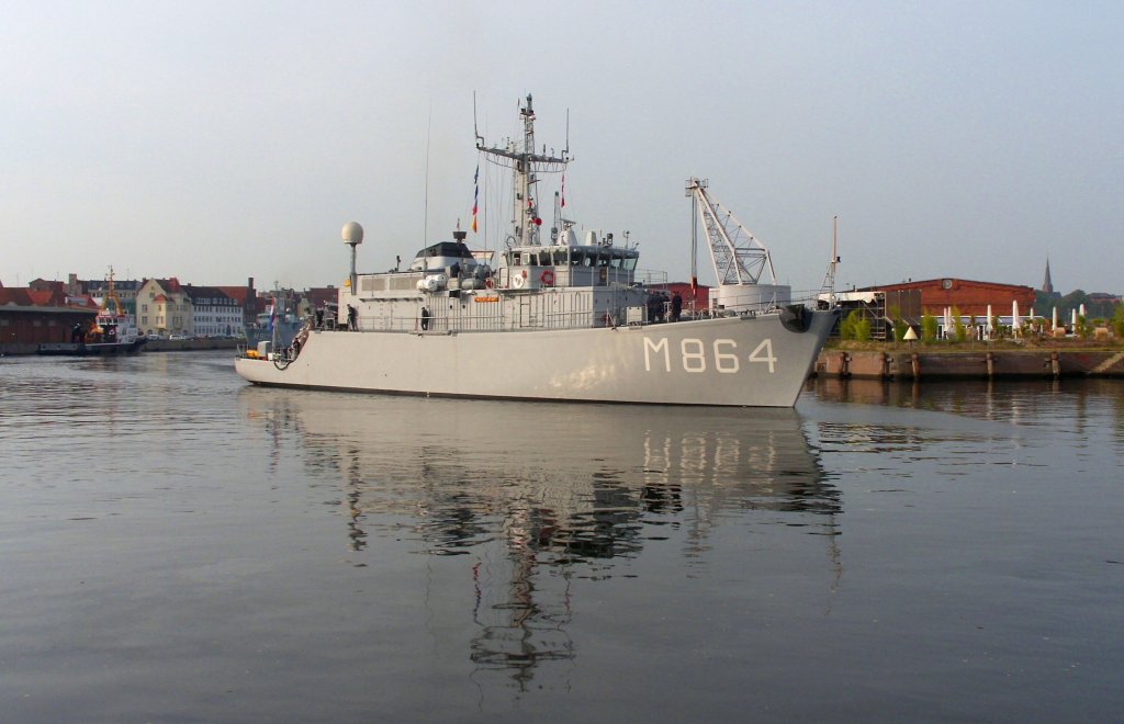 HNLMS WILLEMSTADT M 864 Minensucher im Natoverband zur Visite in Lbeck...
Aufgenommen: 26.9.2011