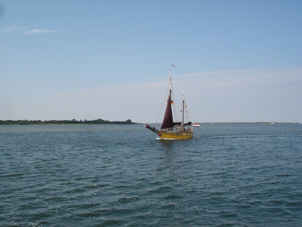 hollndischer Segler zwischen Hiddensee und Rgen,
Juli 2006