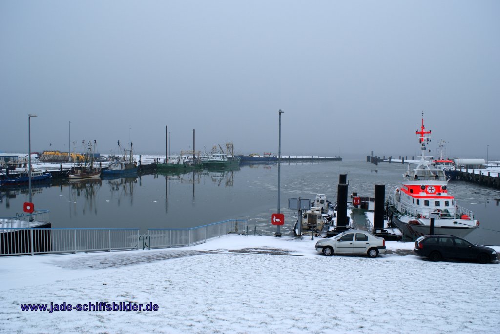 Hooksieler Auenhafen im Januar 2010