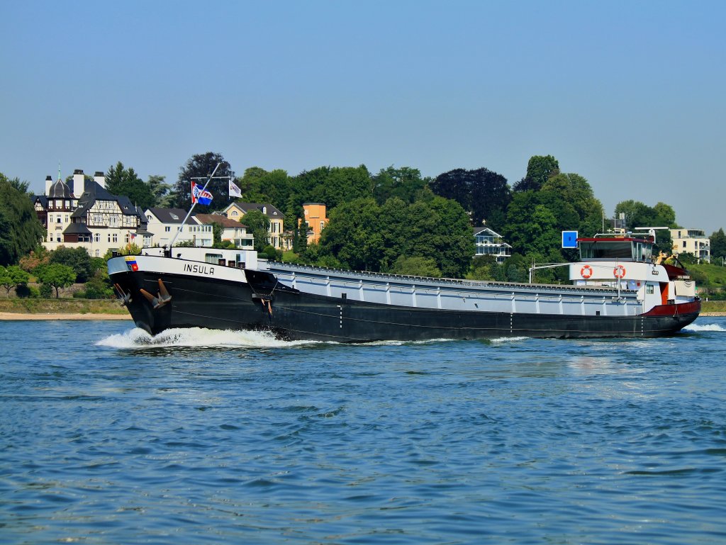  Insula  auf dem Rhein stromaufwrts bei Bad Godesberg unterwegs. (25.07.2012)